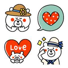 My favorite bear emojis in summer.