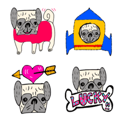 pug dog nikotarou emoji