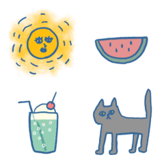 Translucent summer emoji