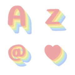rainbow overload A-Z emoji