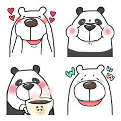 Emoji with a polar bear and a panda.