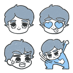 水色くん。
