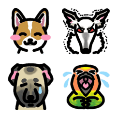 Facial expression Emoji. 11 animals ver.