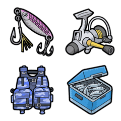 [ fishing ] Emoji unit set of all