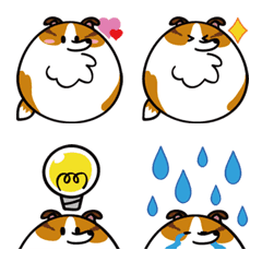 Round sheltie emoji