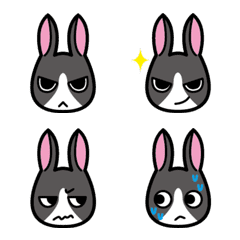 Ferocious rabbit Stickers
