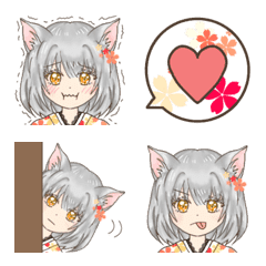 Fox girl cute emoji