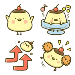 piyo piyo pudding emoji