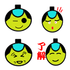 Samurai's loving emoji