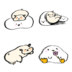 Mochibird&Kinkuma's emoji.