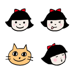 Emoji of lovely girl. [The basic volume]