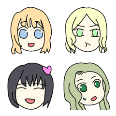 girls line emoji