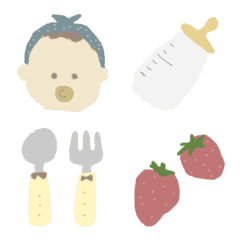 Fluffy and cute mom emojis