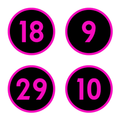 Blackpink color numbers (1-40)
