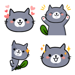 kawaii Bicolor cat emoticon Emoji