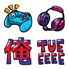 Cute emoji for gamers