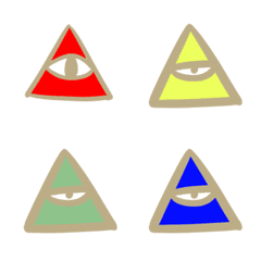 単眼カラフル三角2