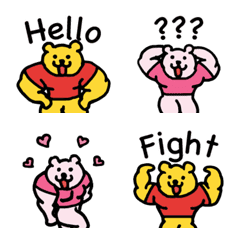 T恤衫 肌肉熊（Muscle Bear）Emoji