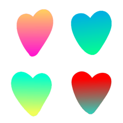 Colorful gradation heart emoji
