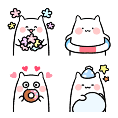 funny and cute! Portrait cat emoji