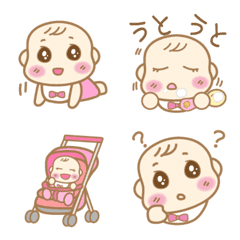 Life with a cute baby(Girl) Emoji vol.2