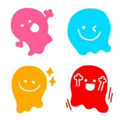 Easy to use! Colorful monster Emoji