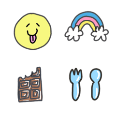 Kawaii pop daily emoji