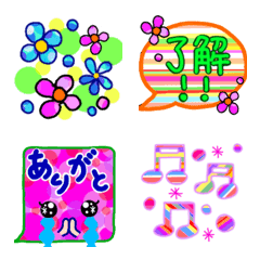 Colorful emoji(^^)