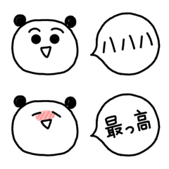 Panda Emoji with no vocabulary