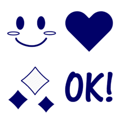 Emoji (navy blue)