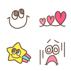 big faces Kaomoji Emoji