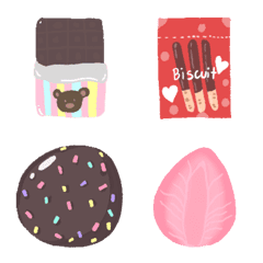 Strawberry Dessert Number and Emoji