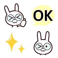 [EMOJI]rabbit with glasses for daily use
