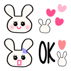 Easy to use and cute rabbit emoji