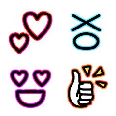 Vivid color simple emoji