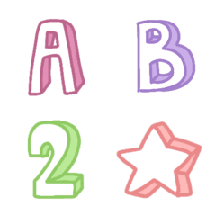 Cutie emoji : abc box minimal funny