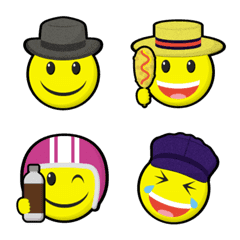 smiley & various hats emoji part4