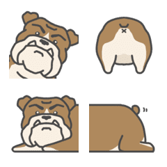 Bulldog from DLB-EMOJI-