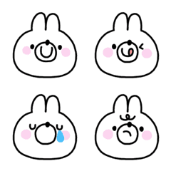 Rabbit cute Emoji(1)