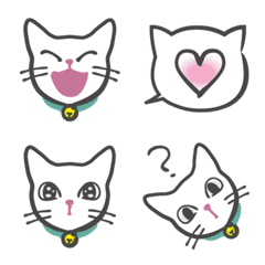 emojicat @‧͙⁺˚*・༓☾white ☽༓・*˚⁺‧, Emoji Cat