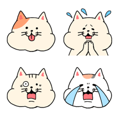 Chubby cute cat emoji