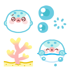 "Puku Puku" Blowfish's emoji