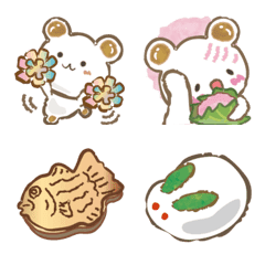 Wagashi bear 'Kinako' ver2 Emoji