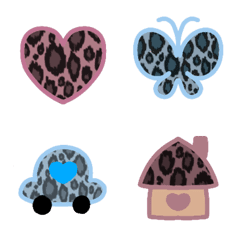 leopardpattern cawaii emoji part4