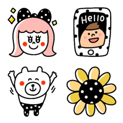 My favorite polka dot emojis.