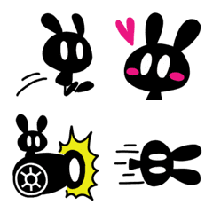 Shadow rabbit emoji