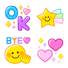 Colorful happy standard emoji