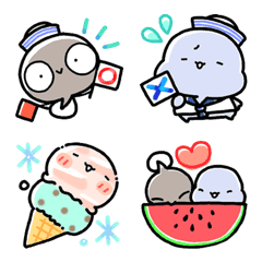 Summer Emoji of tadpole brothers