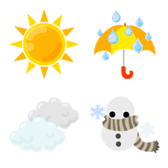 Simple & Cute Weather Emoji