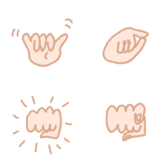 simple hand sign emoji